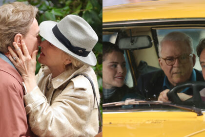 Martin Short & Meryl Streep Film Scene di bacio pieno di baci per "Solo omicidi nell'edificio", Selena Gomez e Steven Martin hanno anche individuato sul set