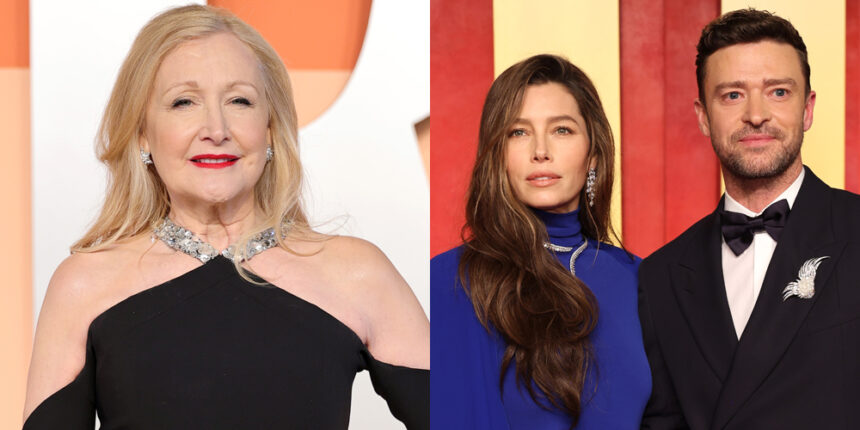 Patricia Clarkson aveva "paura" di come Jessica Biel avrebbe reagito dopo aver complimentato la virilità di Justin Timberlake