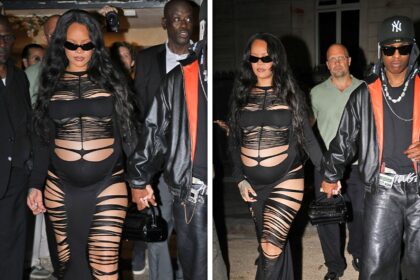 Rihanna e A $ AP Rocky portano Son Riot allo spettacolo di Runway, quindi vanno in clubbing