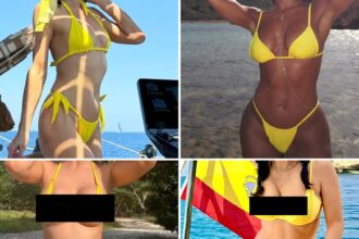 Le ragazze bikini gocciolavano in giallo indovina chi!