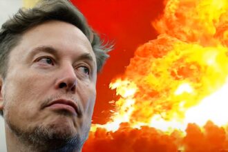 Spacex Starship Rocket esplode in Fireball durante il test di lancio