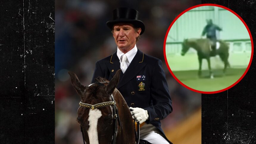 Olimpiano equestre sospeso dopo che il pilota ha catturato il cavallo di frusta 40 volte in video