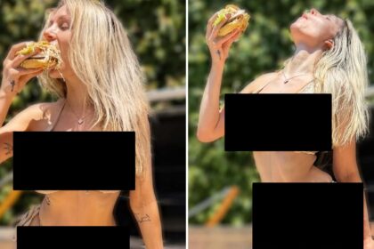 Courtney Stodden Chows Down su Veggie Burger in Bikini Tiny