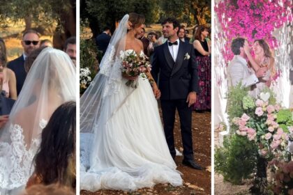L'attore Francesco Montanari, ex marito di Andrea Delogu, ha sposato in Puglia la compagna Federica Sorino: le foto delle nozze vip - Gossip.it