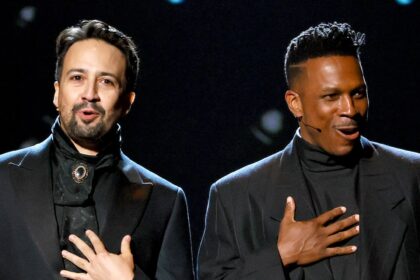 Lin-Manuel Miranda e Hamilton Cast per esibizione