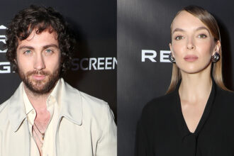 Aaron Taylor-Johnson e Jodie Comer partecipano all'evento di fan '28 anni dopo 'a New York