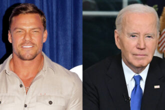 Alan Ritchson condivide foto e video di visita a sorpresa dal presidente Joe Biden sul set di "Reacher"