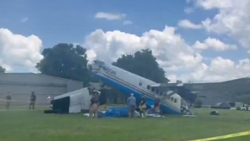 L'aereo di paracadutismo si schianta nel Tennessee, il relitto sparso, le vittime critiche