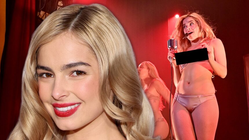 Addison Rae si spoglia fino alla lingerie nuda per la performance del burlesque sensuale