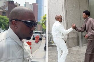 Kanye West si presenta al Diddy Trial a New York in abbigliamento tutto bianco