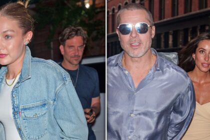 Bradley Cooper e Gigi Hadid vanno in doppia appuntamento con Brad Pitt e Ines de Ramon
