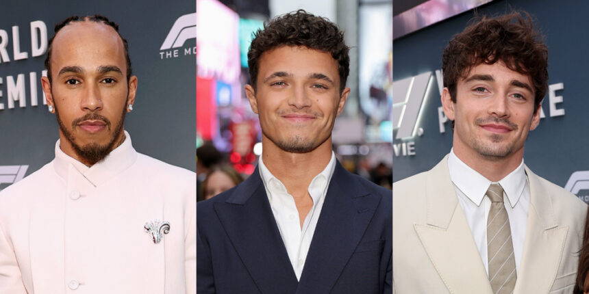 Tutti i veri piloti della F1 che hanno partecipato alla premiere del film "F1" a New York City, oltre a notevoli corridori che hanno saltato
