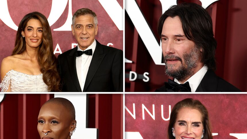 Tony Awards 2025, Cynthia, Keanu, The Clooneys & More Hit the Red Tapet