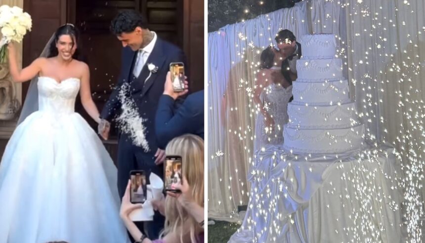 Il calciatore Gianluca Scamacca ha sposato la compagna Flaminia Apolloni meno di un anno dopo la rottura con Angela Nasti: le foto - Gossip.it