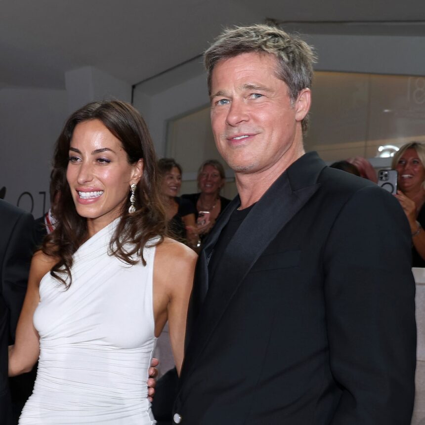 Brad Pitt, fidanzata Ines de Ramon F1 Premiere Date Night: Foto