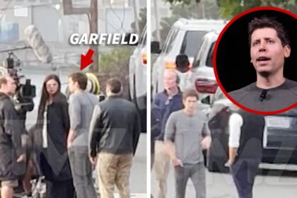 Andrew Garfield canali Sam Altman sul set di film con GF Monica Barbaro