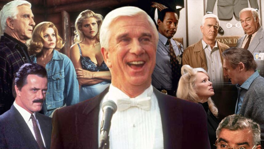 Dai un'occhiata al cast di "The Naked Gun" nel corso degli anni!