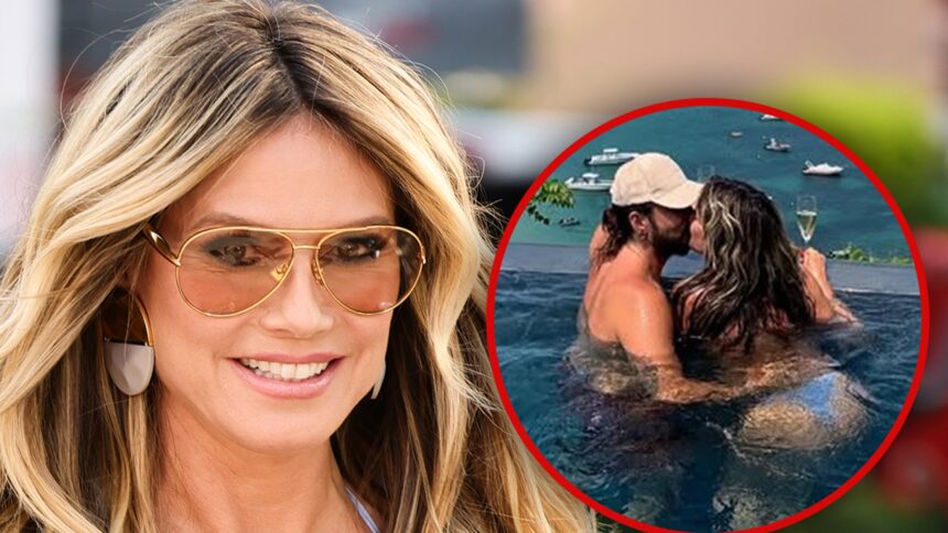 HEIDI KLUM Feste duramente con il marito Tom Kaulitz nell'anniversario di matrimonio