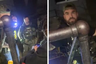 Agenti federali ridotti a fumatori di sigarette con offerta che pendono in DC