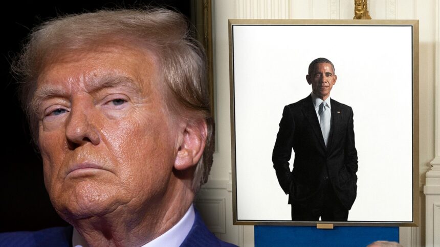 La posizione del ritratto della Casa Bianca di Barack Obama è stata rivelata dopo che Trump muove la pittura