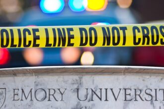 La polizia Swarm Emory University Area dopo un rapporto sul tiratore attivo