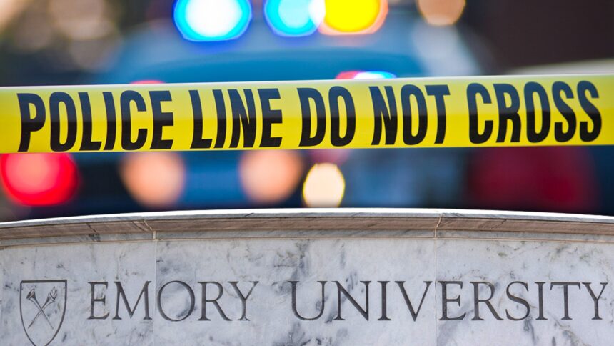 La polizia Swarm Emory University Area dopo un rapporto sul tiratore attivo