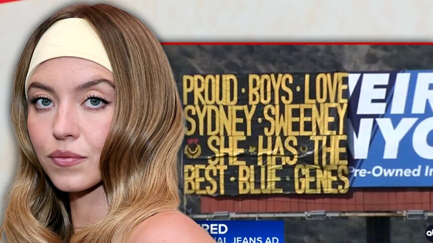 Sydney Sweeney appare in Banner per l'autostrada senza pedaggio dicendo che i ragazzi orgogliosi "la amano"