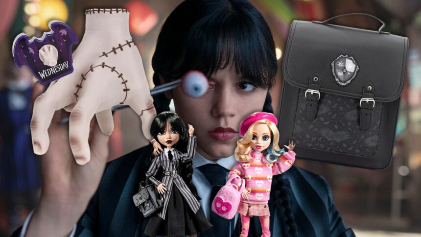 Mercoledì merch per morire mentre Netflix cade la stagione 2 di Jenna Ortega Hit