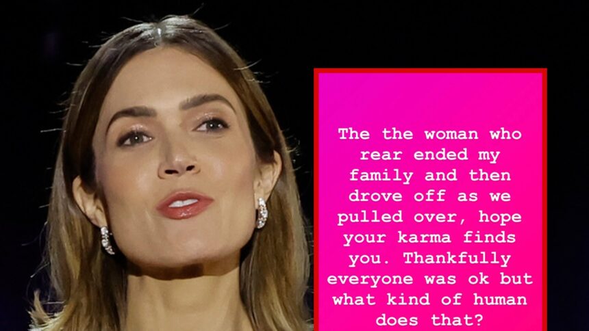 Mandy Moore fa esplodere l'automobilista che presumibilmente ha arato la sua famiglia