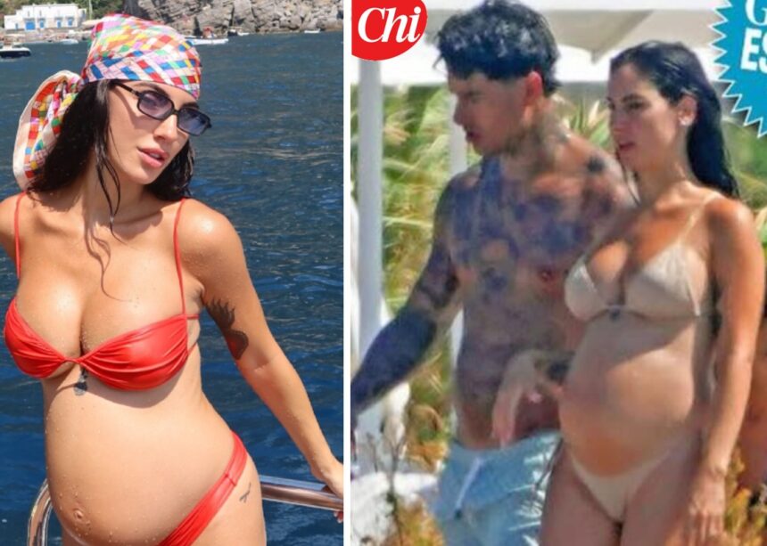 Giulia De Lellis, pancione in bikini anche ad Amalfi: gravidanza agli sgoccioli sempre sotto al sole - Gossip.it