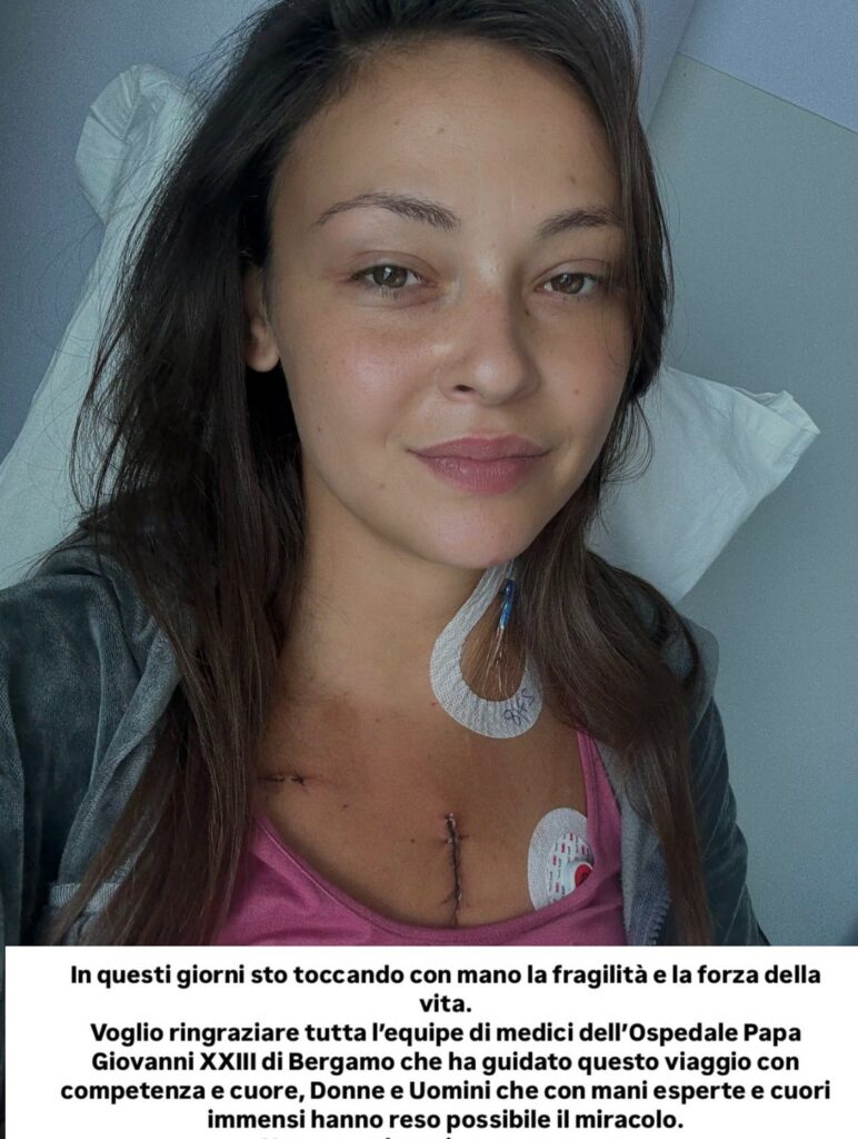 Martina Nasoni pubblica la prima foto dopo il trapianto di cuore, il suo pensiero è per la persona morta che gliel'ha donato: ''Non conosco il tuo nome, ma…'' - Gossip.it