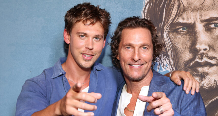 Austin Butler ottiene il sostegno di Matthew McConaughey a "Catturato a rubare" la proiezione in Texas!