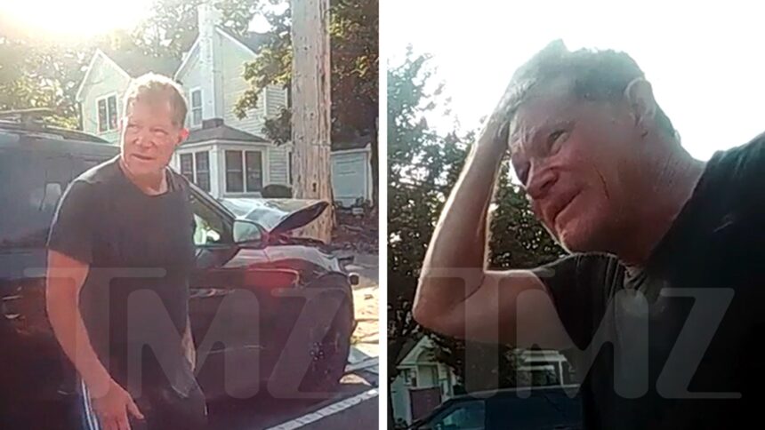 Star Dylan Walsh di 'Nip/Tuck' visto su un video di polizia scioccante dopo il grande incidente automobilistico