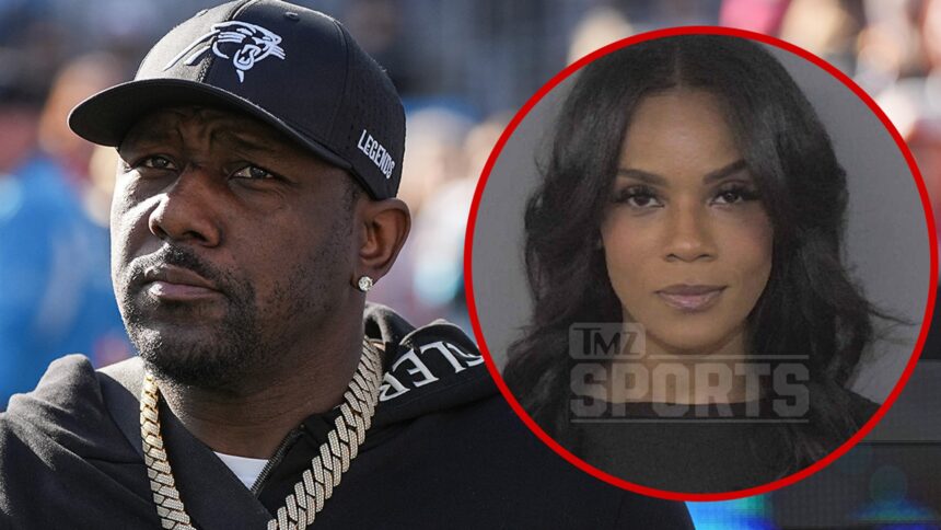 L'ex di Thomas Davis è stato arrestato dopo aver presumibilmente colpito la donna in attacco geloso su Nfler