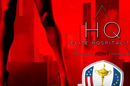 I golfisti della Ryder Cup, i fan hanno offerto balli gratuiti, festa al New York Strip club