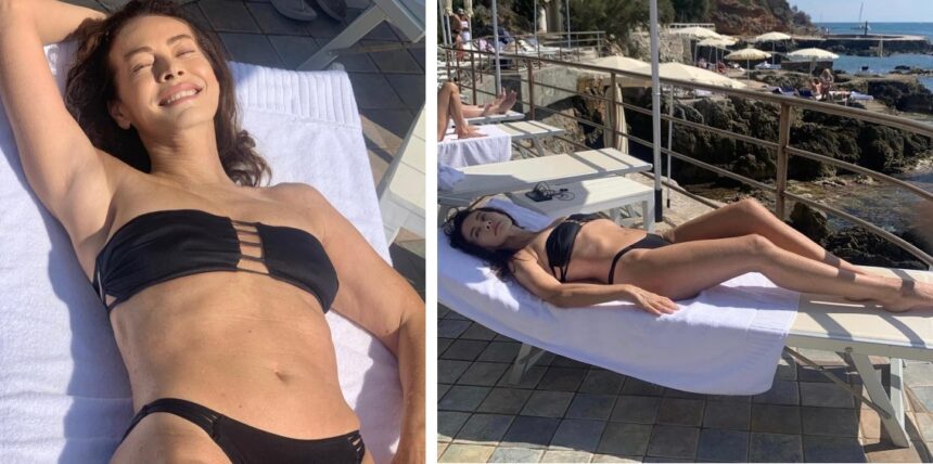 Elena Sofia Ricci bellissima in bikini a 63 anni, si gode le ultime ore d'estate e rivela come fa a mantenersi così in forma - Gossip.it