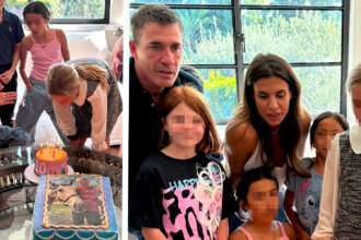Elisabetta Canalis di nuovo con l’ex marito Brian per i 10 anni della figlia: foto - Gossip.it
