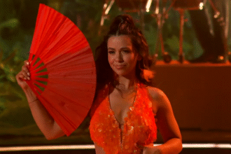 Jen Affleck on her first episode of Dancing With The Stars, Season 34.