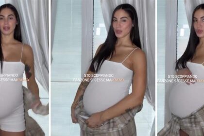 "Sto scoppiando": Giulia De Lellis mostra il suo pancione di otto mesi ormai enorme ed 'esplosivo' - Gossip.it