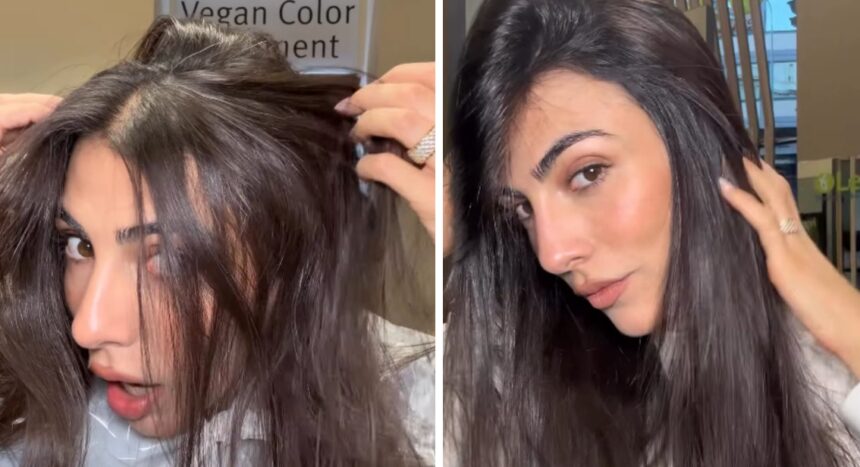 Giulia Salemi mostra i capelli bianchi prima di fare un trattamento colore vegano: le immagini - Gossip.it