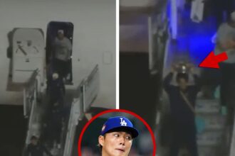 I Los Angeles Dodgers atterrano a Los Angeles dopo la vittoria delle World Series