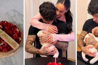 Giulia De Lellis e Tony Effe festeggiano il primo complimese della figlia Priscilla con una torta: le tenerissime foto - Gossip.it