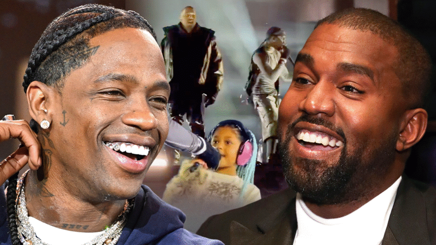 Travis Scott fa uscire Kanye West, la figlia Stormi al concerto di Tokyo