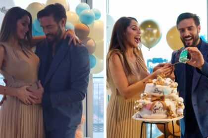 Delia Duran incinta e Alex Belli condividono le immagini del gender reveal: avranno un maschietto - Gossip.it