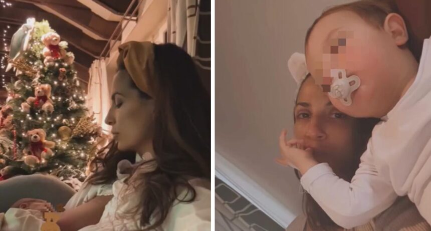 Roberta Morise allatta il secondogenito Geremia: ha già fatto l’albero di Natale, guarda - Gossip.it