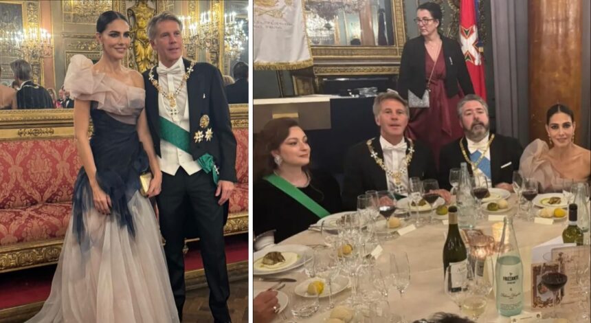 Emanuele Filiberto di Savoia e la compagna Adriana Abascal all’evento di gala di beneficenza a Firenze: foto - Gossip.it