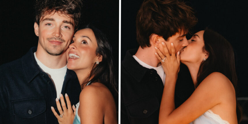 Charles Leclerc si sposa! Proposta di nozze alla sua Alexandra, con anello da favola e la complicità del cane: foto - Gossip.it