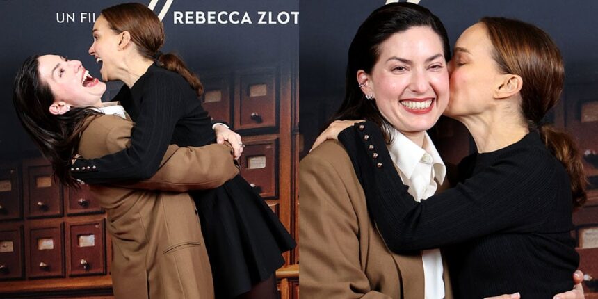 Natalie Portman e la regista Rebecca Zlotowski sono adorabilmente affettuosi alla premiere di 'Vie Privée'