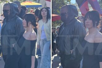 Kanye West porta la moglie Bianca Censori e i suoi figli a Disney's California Adventure