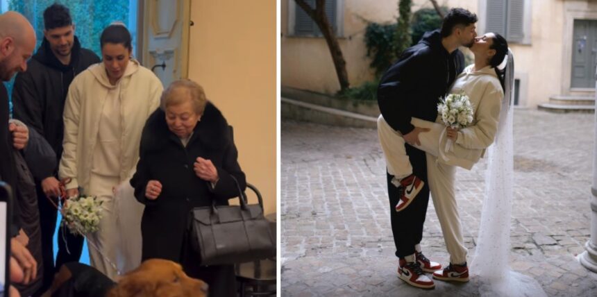 Valentina Vignali e Fabio Stefanini si sono sposati in comune a Pesaro: guarda la sposa in tuta e sneakers - Gossip.it